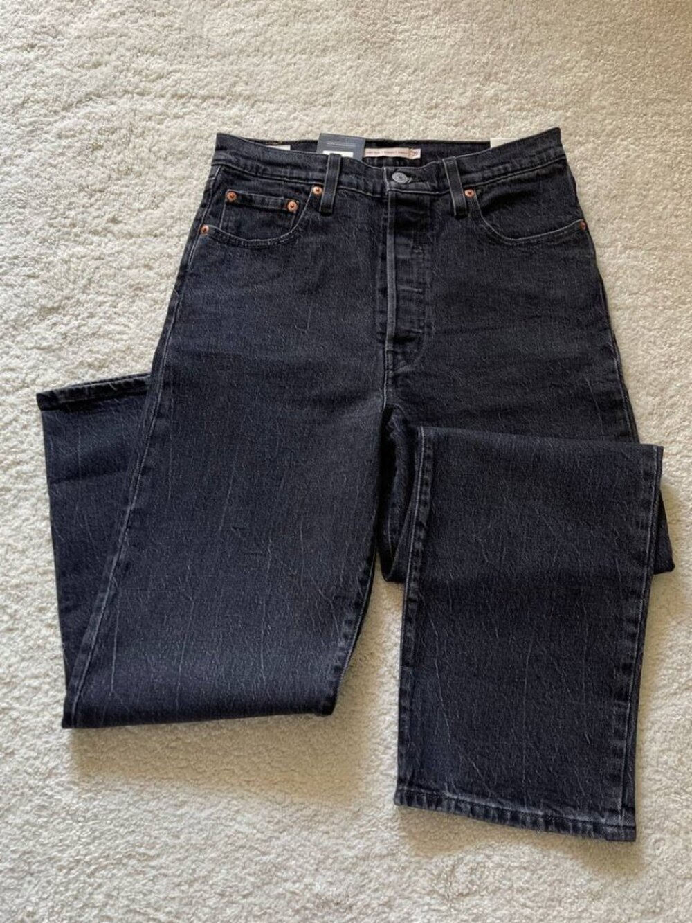 NWT Levi’s Premium Ribcage Straight Ankle Soda Spring Women's Jeans Size 29/27